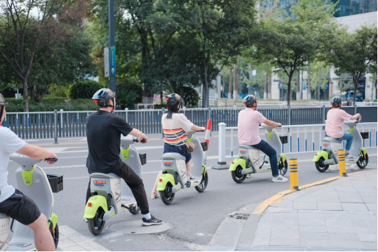 便民的共享电动车
